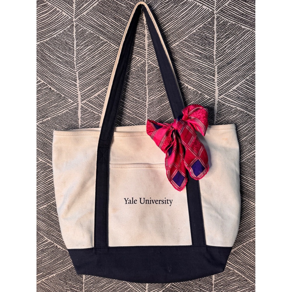 Yale University Canvas Tote Sz 15"x 19" x‎ 7"